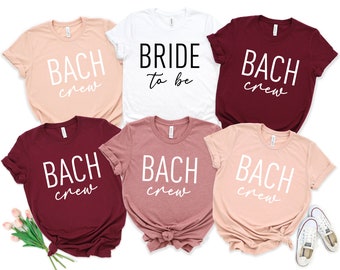 Bachelorette Party Shirt: Bride Squad Crew (Cotton, Multiple Colors)