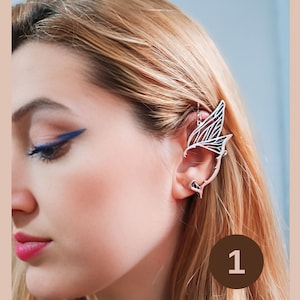 Elven Ear Cuff: Silver Fairy Ear Wrap, No Piercing