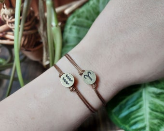 Zodiac Sign Bracelet: Adjustable Vegan Leather Astrology Jewelry