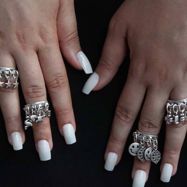 Dangle Charm Ring - Etsy