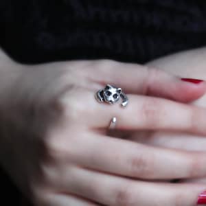 Cat Ring, Cute Animal Cat Ring, Cat Lover, Cat Jewellery, Cute Kitty ring, Cat Lover Gifts, Cat adjustable ring,Mother Day Gifts