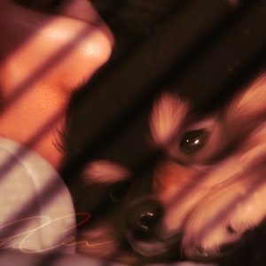 Kim Taehyung and Yeontan print