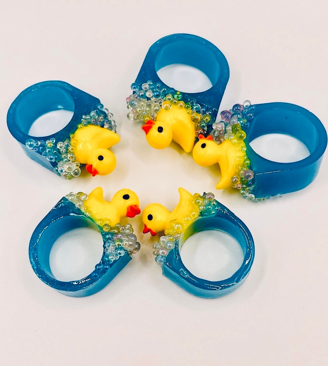 Rubber Duck Ring Glow in the Dark Ring Glowing Jewelrycute Etsy