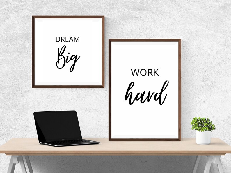 Inspirational Wall Art Motivational Wall Art Office Wall Etsy