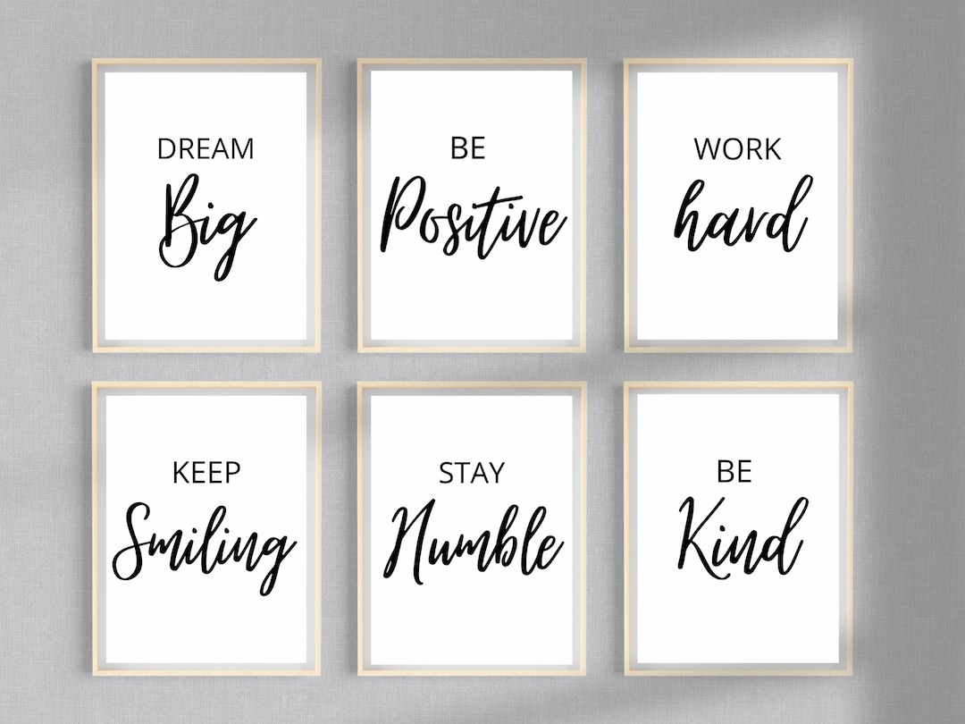 Inspirational Wall Art Motivational Wall Art Office Wall Etsy