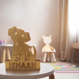 Lámpara personalizada, luz de noche de perro, regalo para bebé, decoración de guardería, lámpara de noche de regalo para niños, decoración de habitación de bebé, regalo de fiesta