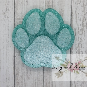 Dog Paw Car Freshie: Scented Aroma Bead Air Freshener