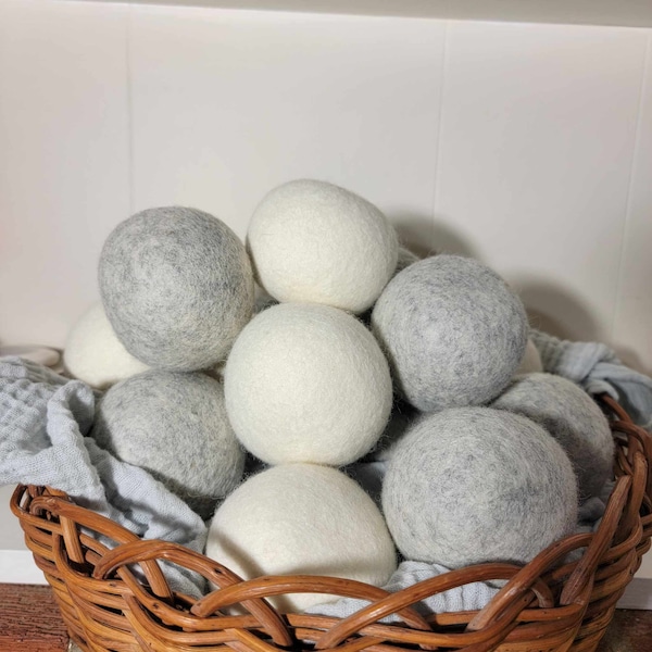 Scented or Unscented Wool Dryer Balls, Dryer Balls, Laundry Balls