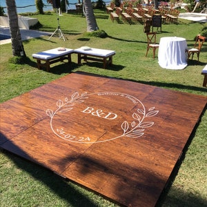 Wedding Dancefloor Vinyl Decals- Vinyl Cut Wedding Decor- Custom Made Designs- Personalised Dancefloor Decals- Vinyl Wedding Monograms