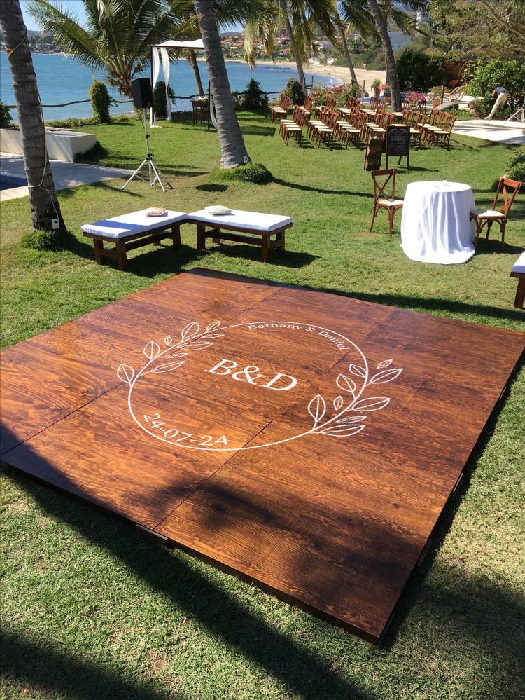 Wedding Dancefloor Vinyl Decals- Vinyl Cut Wedding Decor