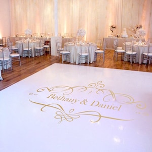 Wedding Dancefloor Vinyl Decals- Vinyl Cut Wedding Decor- Custom Made Designs- Personalised Dancefloor Decals- Vinyl Wedding Monograms