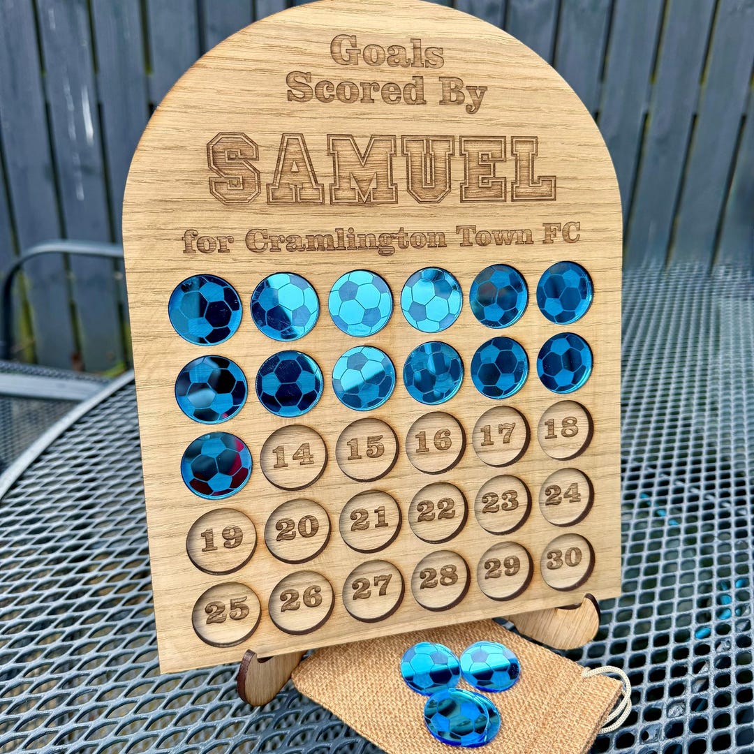 Personalised Goal Scoring Reward Tracker - Etsy