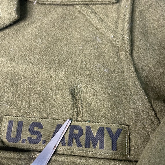 Vintage 50s US Army Military Two Pocket Stitched … - image 3