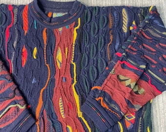 Vintage 90s Coogi Abstract Design Designer Handmade Textured Pattern Basic Essential Multi Color Knit Sweater Medium Mens X4 - Etsy Vintage 90s Coogi Abstract Design Designer Handmade Textured Pattern Basic Essential Multi Color Knit Sweater Medium Mens X4 - Etsy