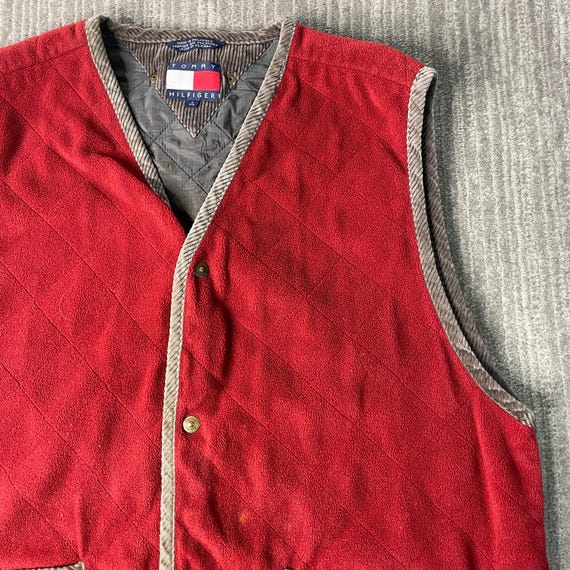 Vintage 2000s Tommy Hilfiger Two Pocket Fleece Material Basic 