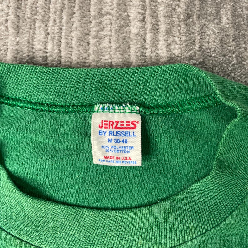 Vintage 80s North View Volleyball Spell Out Basic Essential Made in USA