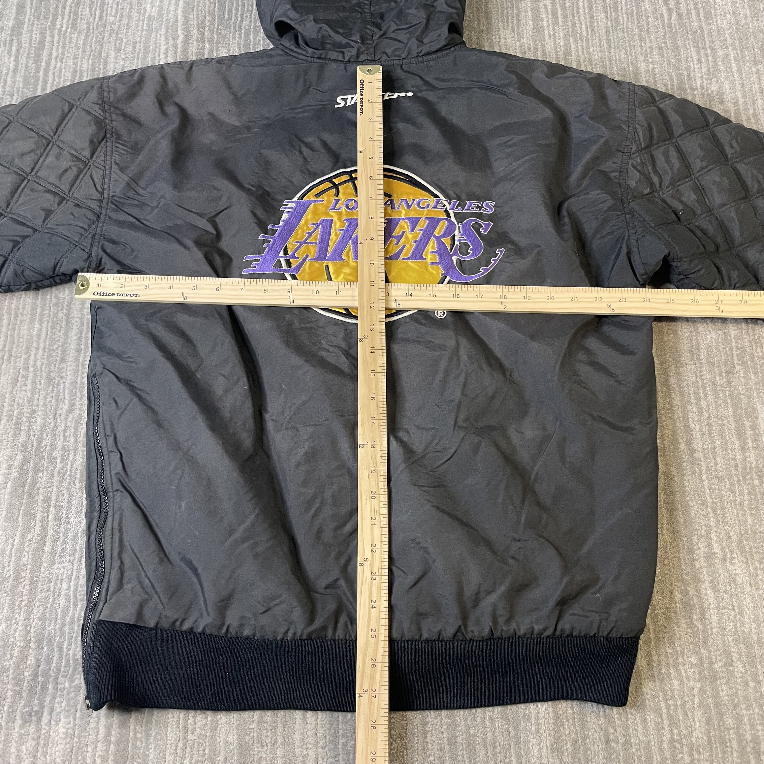 Vintage RARE Los Angeles Lakers Starter Puffer Pullover Jacket 