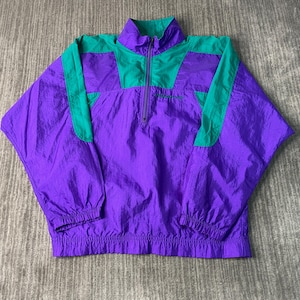 Vintage 90s Umbro Half Zip Windbreaker Jacket Men's Size