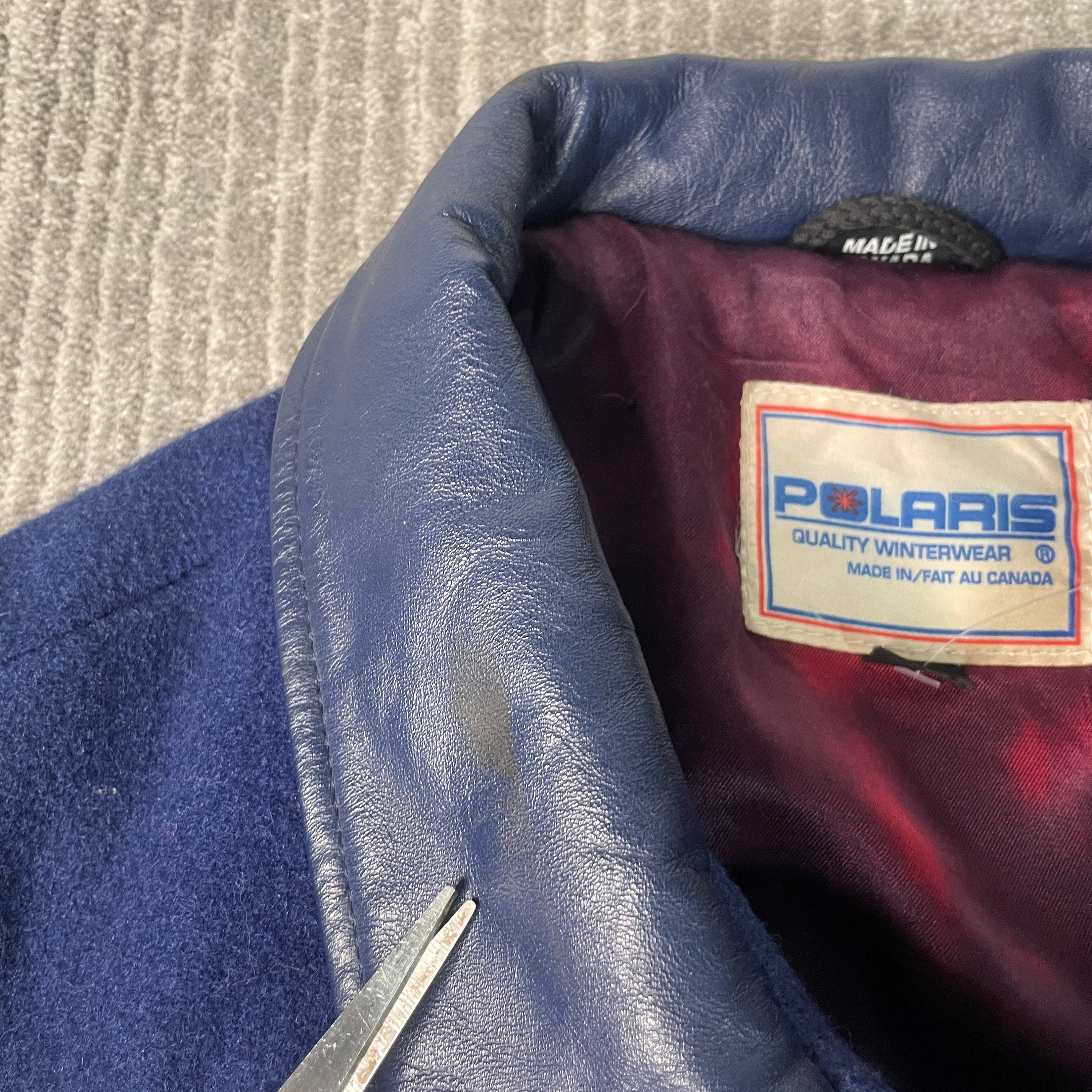 Vintage 90s Polaris Snow Mobile Winter Season Stitched