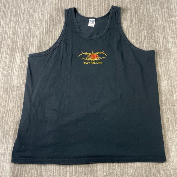 Vintage 2000s Hot Rod Cafe Idaho Flames Barbed Wire B… Gem