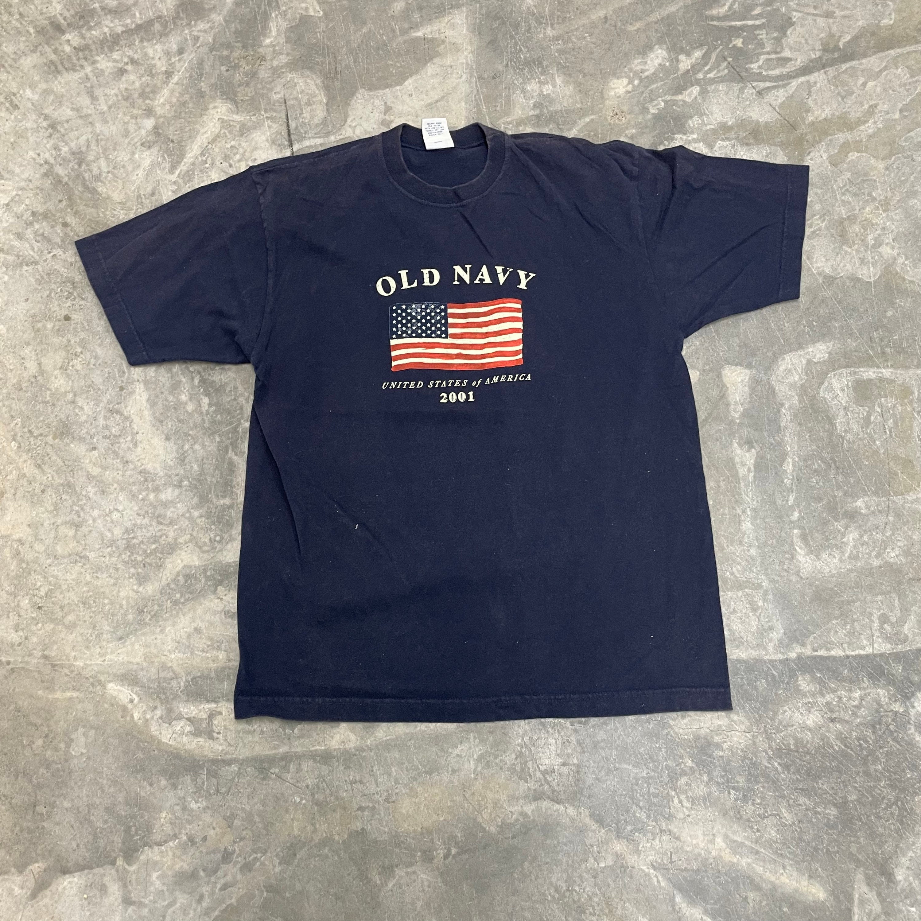 navy flag shirt