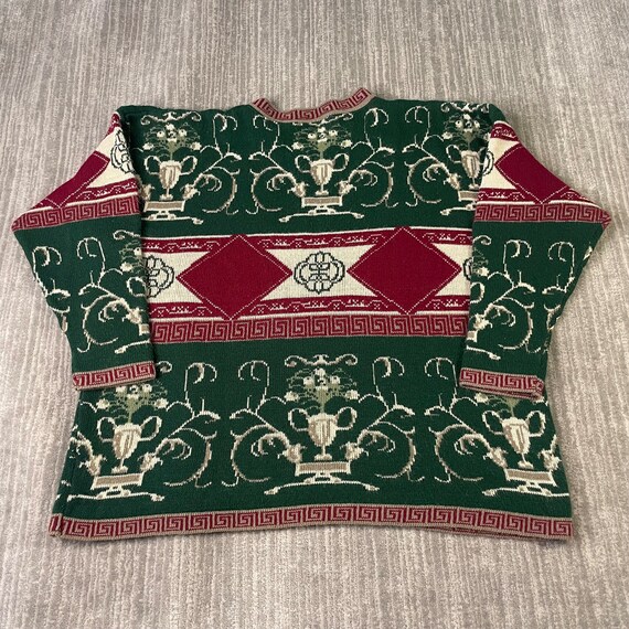 Vintage 80s Diana Marco Trophy Tribal Pattern Geometr… Gem