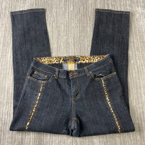 Leopard Pocket Jeans 