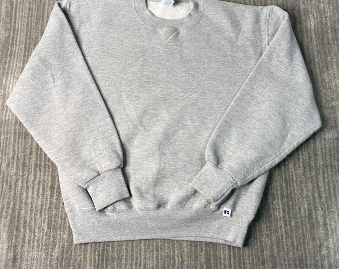 90'S Russell plain blank sweatshirt, made in USA, men's size M, vintage /eaa522746