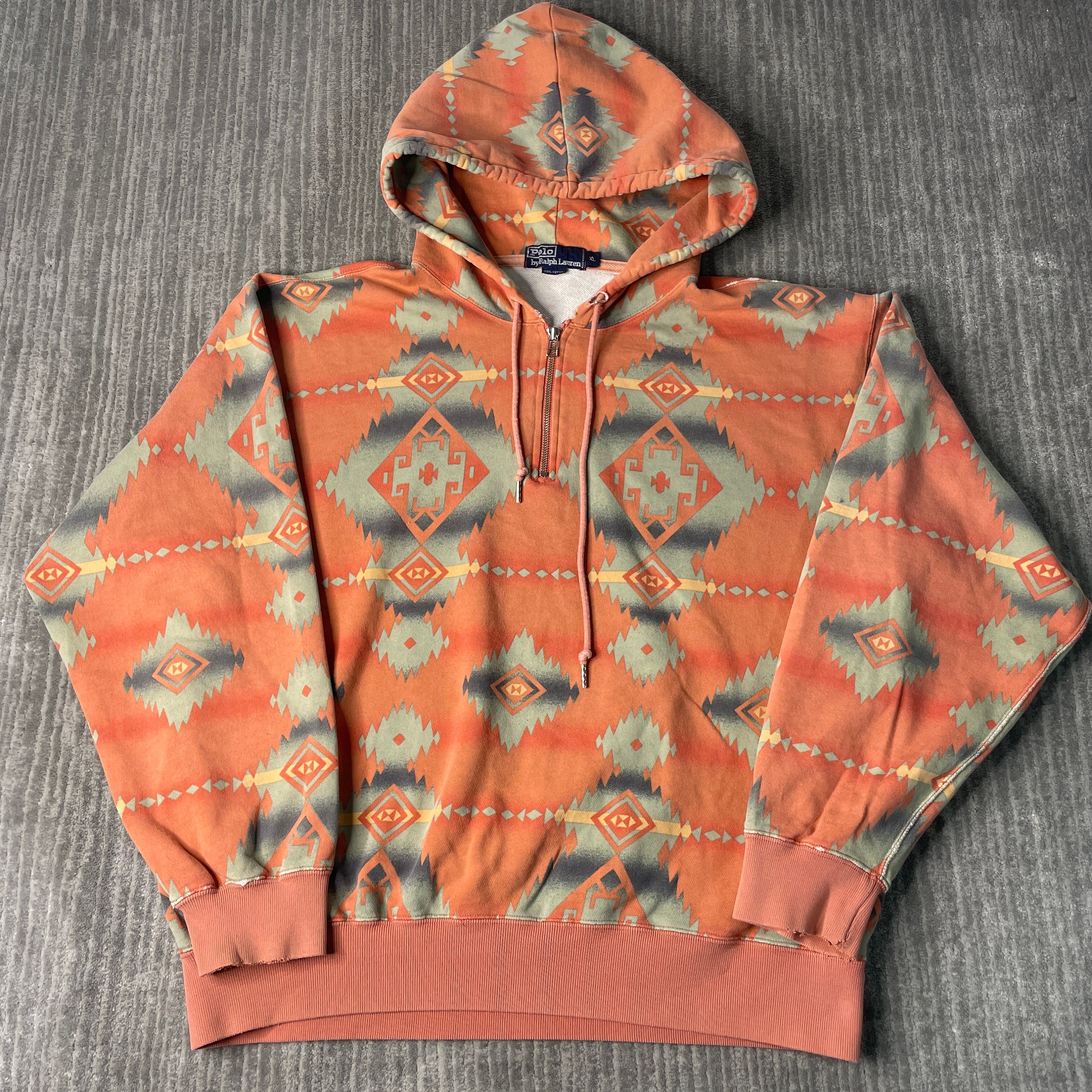 Vintage 90s Polo Ralph Lauren Aztec Pattern Basic Essential