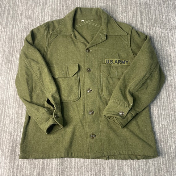 Vintage 50s US Army Military Two Pocket Stitched … - image 1