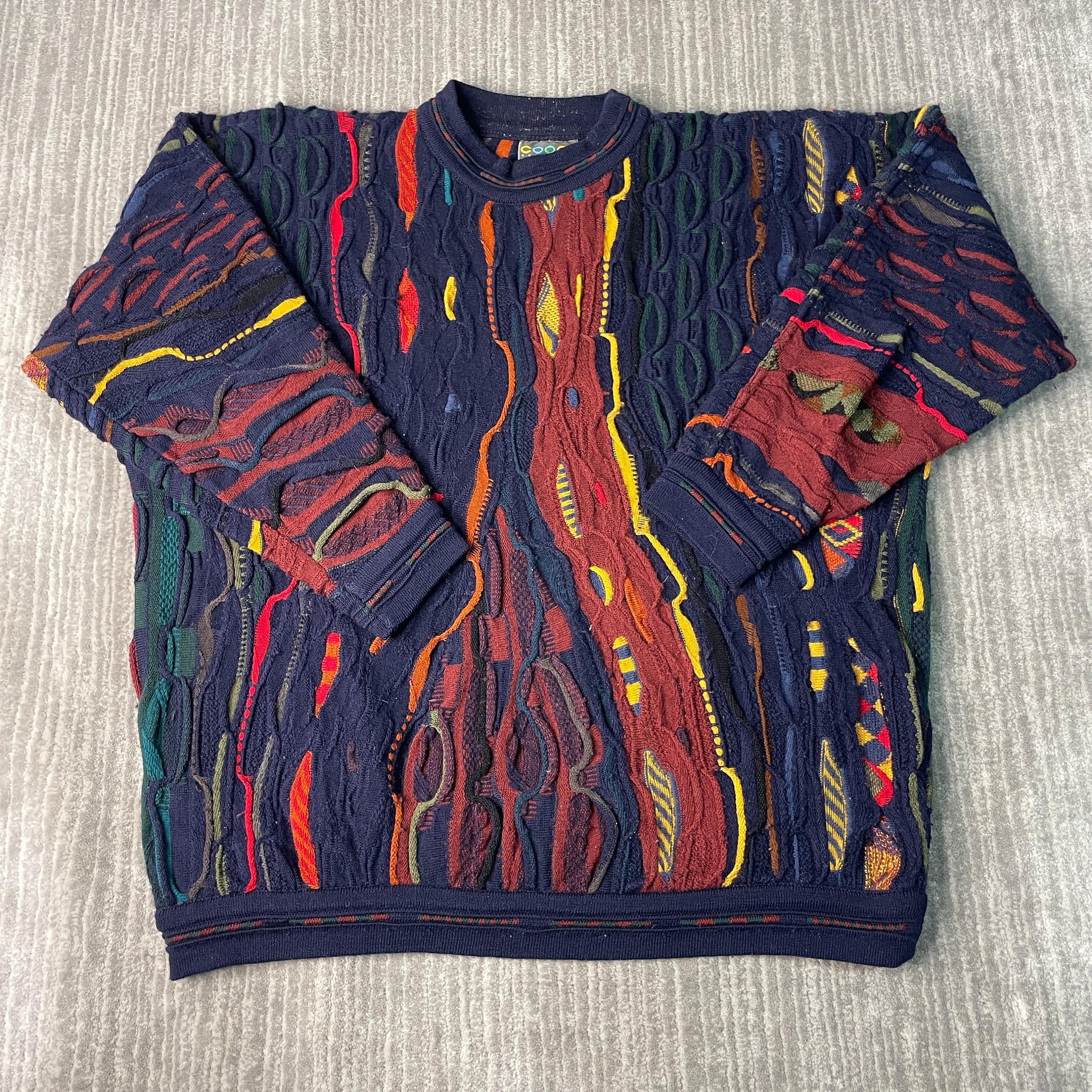 Vintage 90s Coogi Abstract Design Designer Handmade Textured Pattern Basic Essential Multi Color Knit Sweater Medium Mens X4 - Etsy Vintage 90s Coogi Abstract Design Designer Handmade Textured Pattern Basic Essential Multi Color Knit Sweater Medium Mens X4 - Etsy