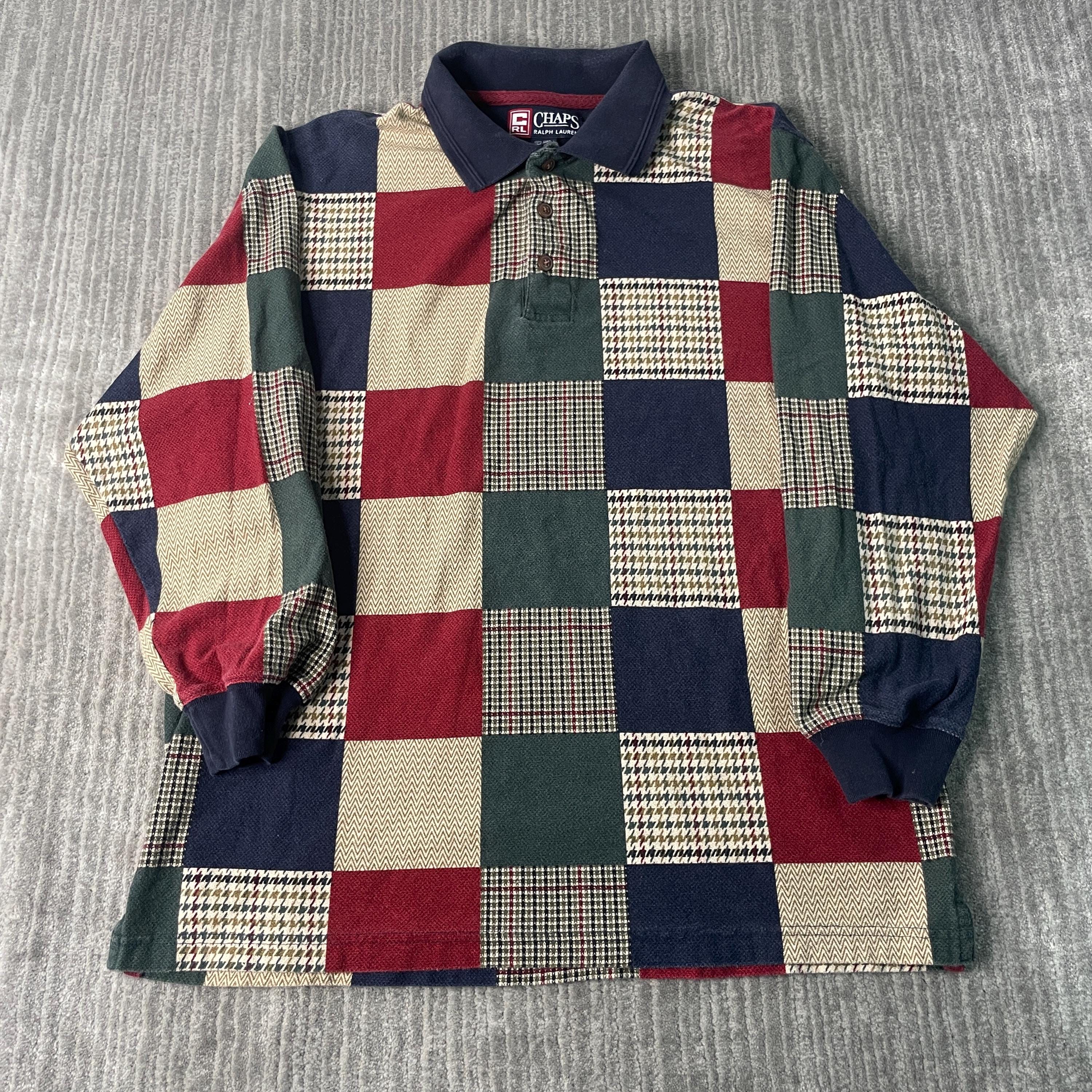 Vintage 2000s Chaps Polo Ralph Lauren Abstract Pattern Square