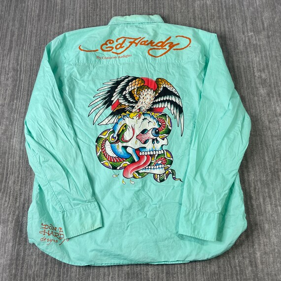 Ed hardy clearance shirt button up