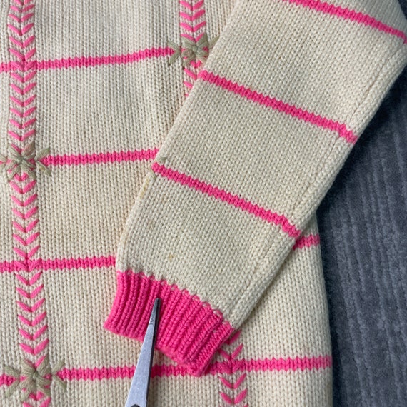 Vintage 80s Joyce Sportswear Striped Pattern Wool… - image 3