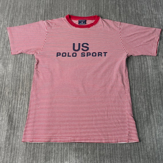 Vintage 2000s Polo Ralph Lauren US Polo Sport Striped Pattern 