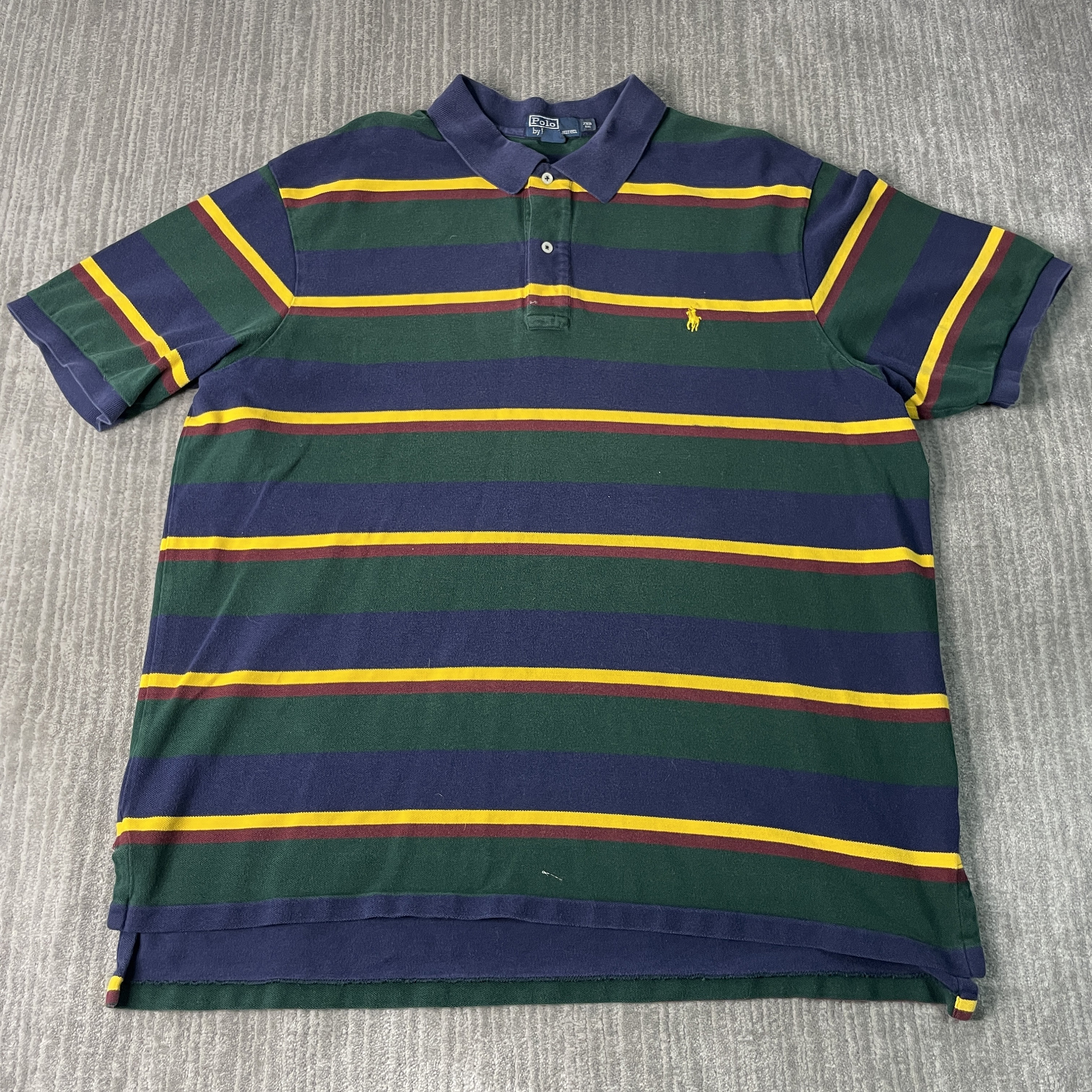 トップス POLORALPH LAUREN 00s poro-shirt archive Vintage 2000s Polo Ralph Lauren Small Pony Striped Pattern