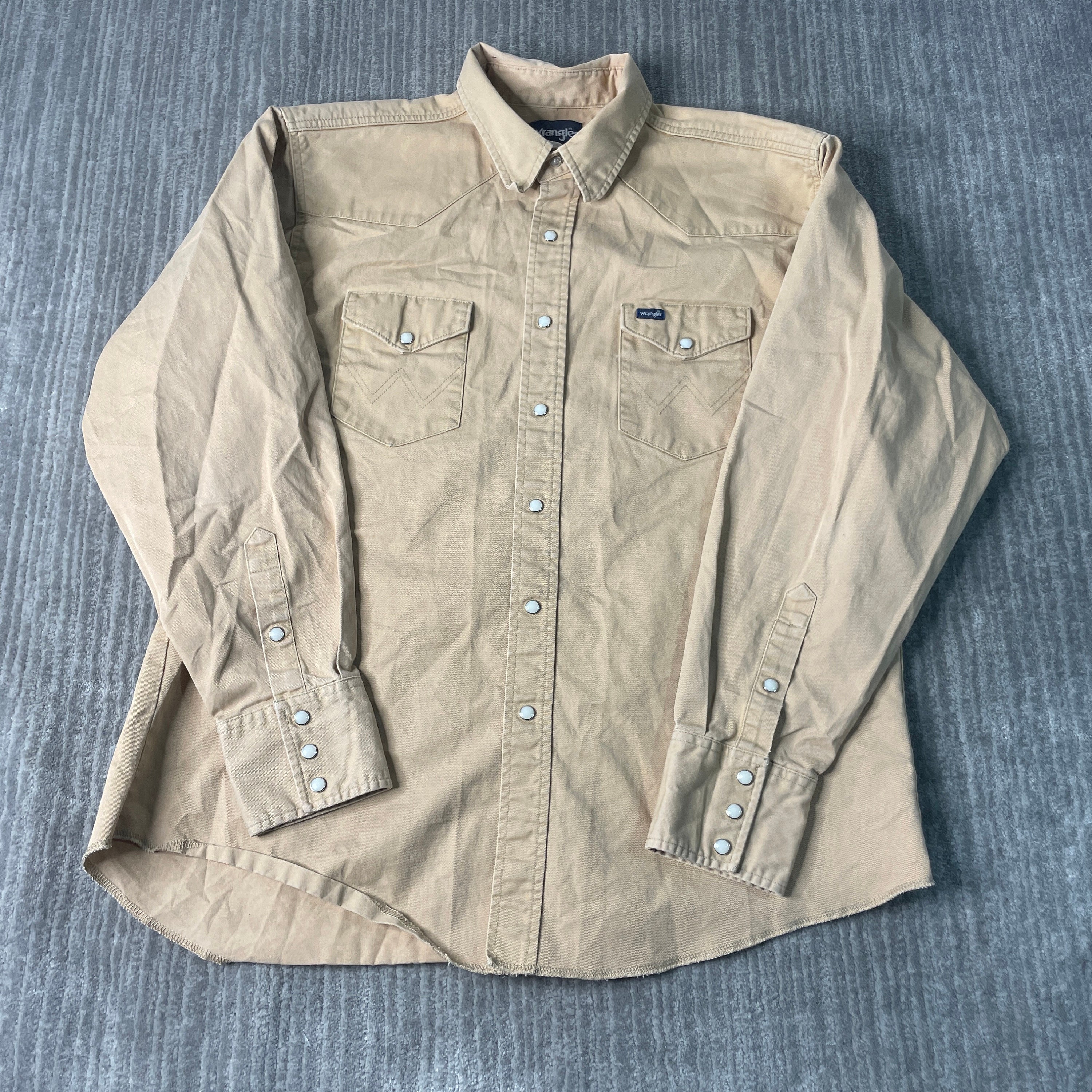 90s Beige Shirt - Etsy