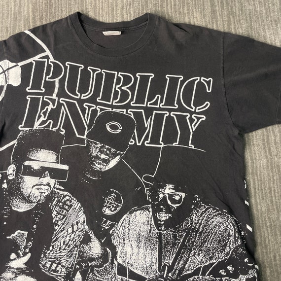 Vintage 90s Public Enemy All Over Print Hip Hop R… - image 2