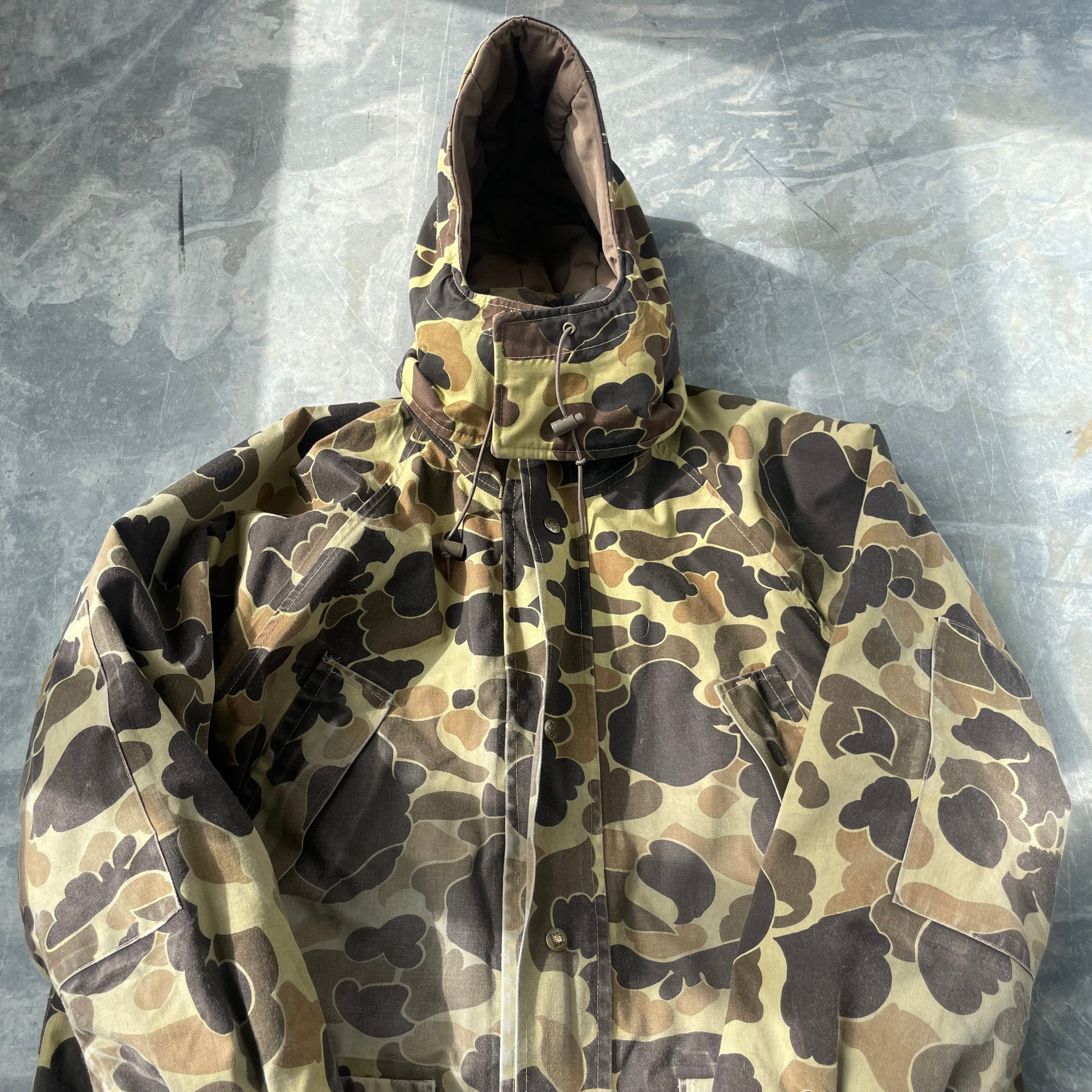 Size Large/ Vintage 90s Columbia GORE-TEX Duck Camo Jacket*B5