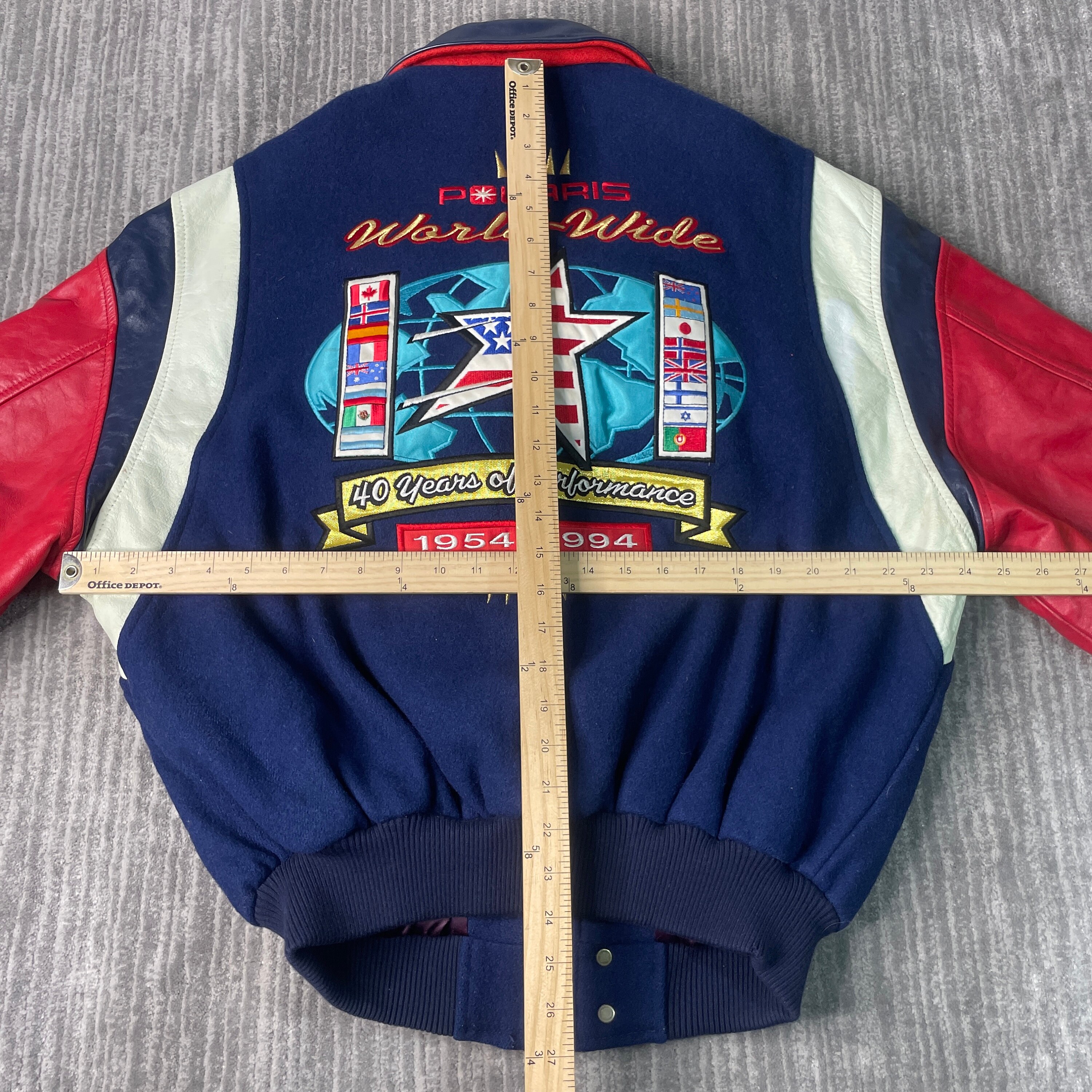 Vintage 90s Polaris Snow Mobile Winter Season Stitched