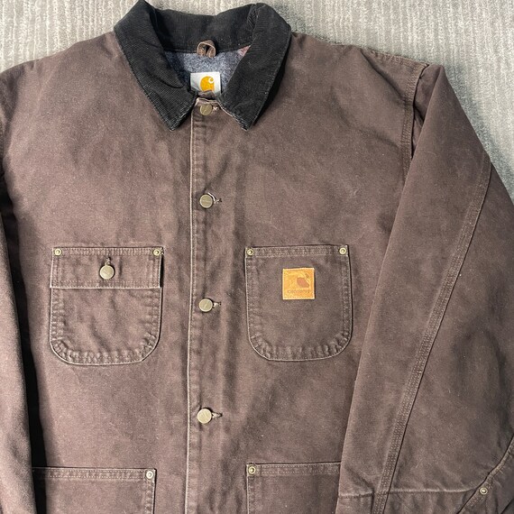 Vintage 2000s Carhartt Four Pocket Blank Lined Ch… - image 2
