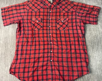 80’s BIGMAC double pocket L/S shirt 80s Big Mac Green Work Shirt XL - 5 Star Vintage