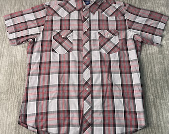 Vintage 80s Big Mac Two Pocket Pearl Snap Western Cowboy