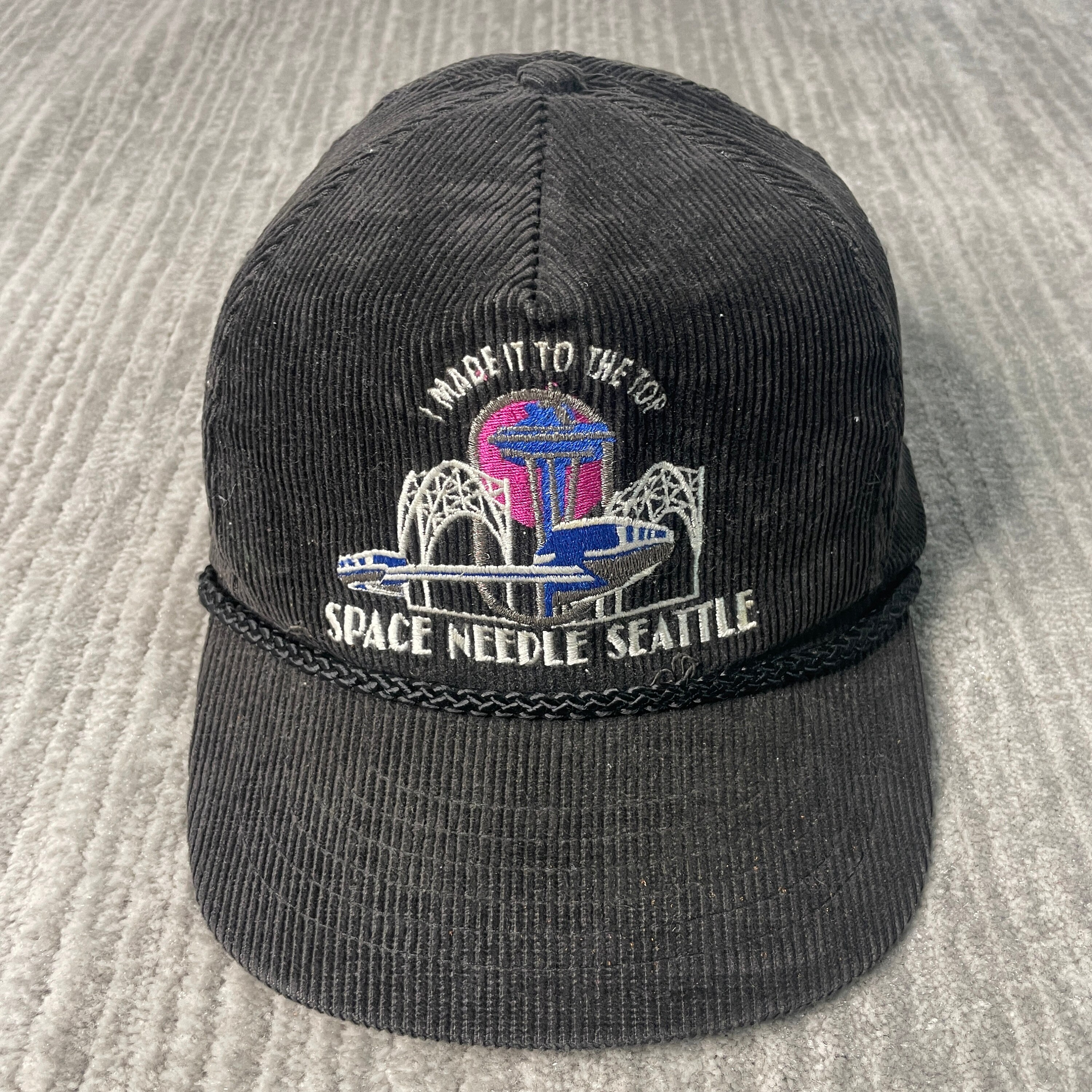 Vintage 90s Space Needle Seattle Humor Sayings Corduroy