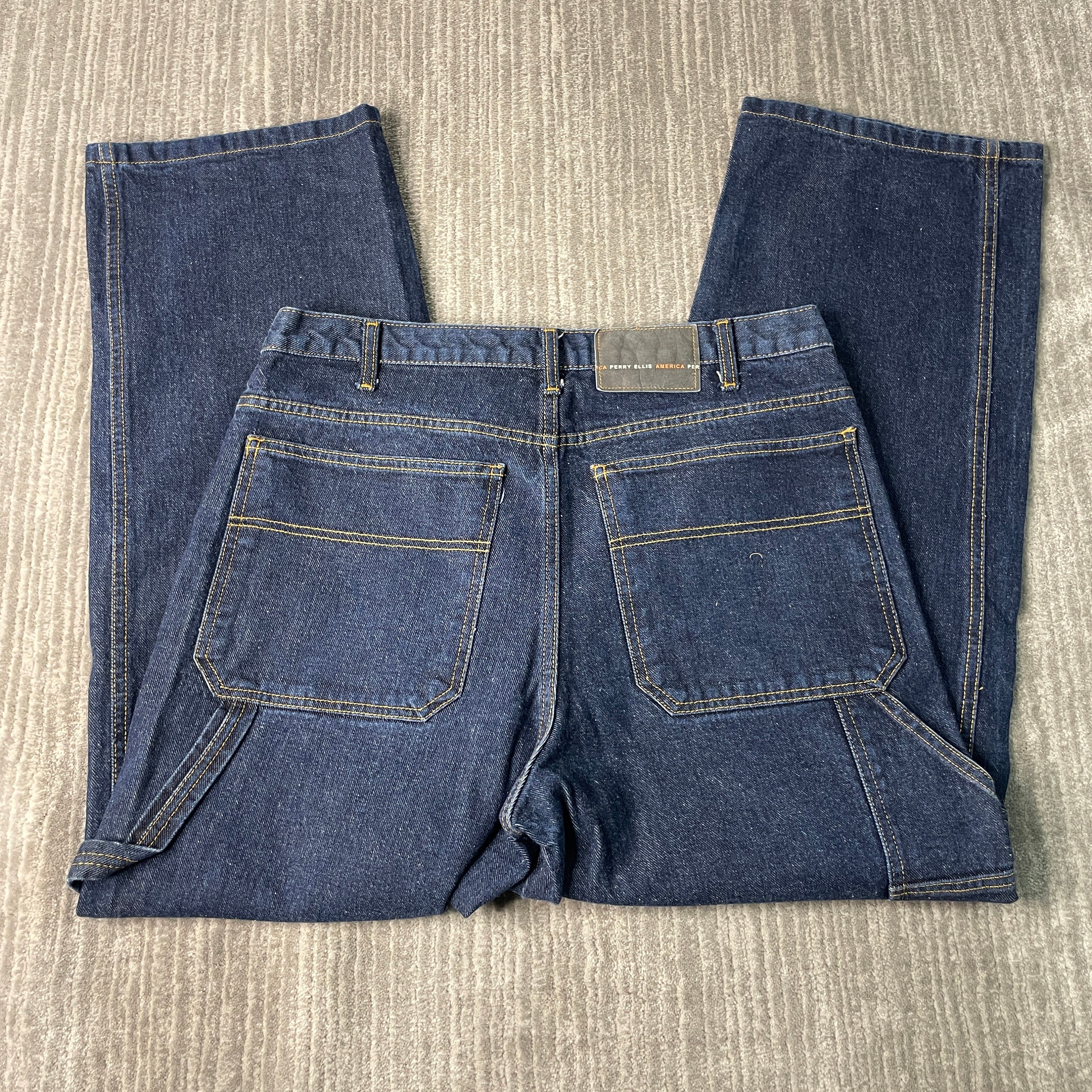 Vintage 2000s Perry Ellis Loose Fit Carpenter Style Y2K Aesthetic