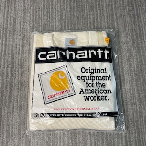 Vintage 90s Carhartt Workwear Carpenter Thermal Underwear Made in