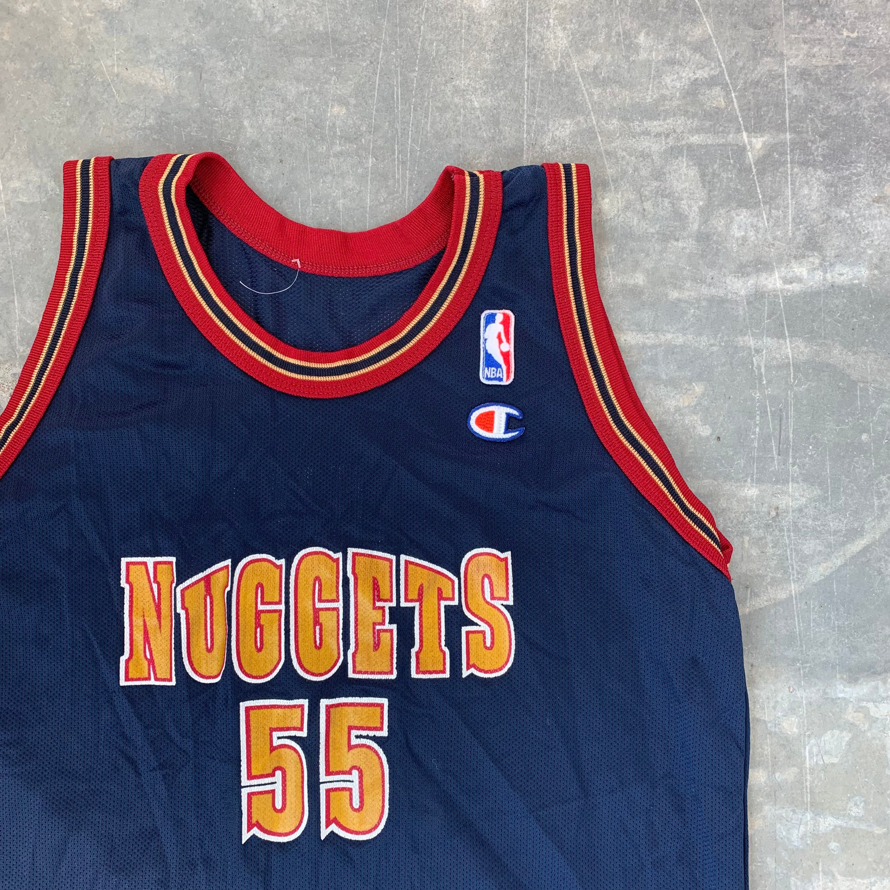 Vintage 90s Denver Nuggets T-Shirt Mens XL NBA Logo Basketball