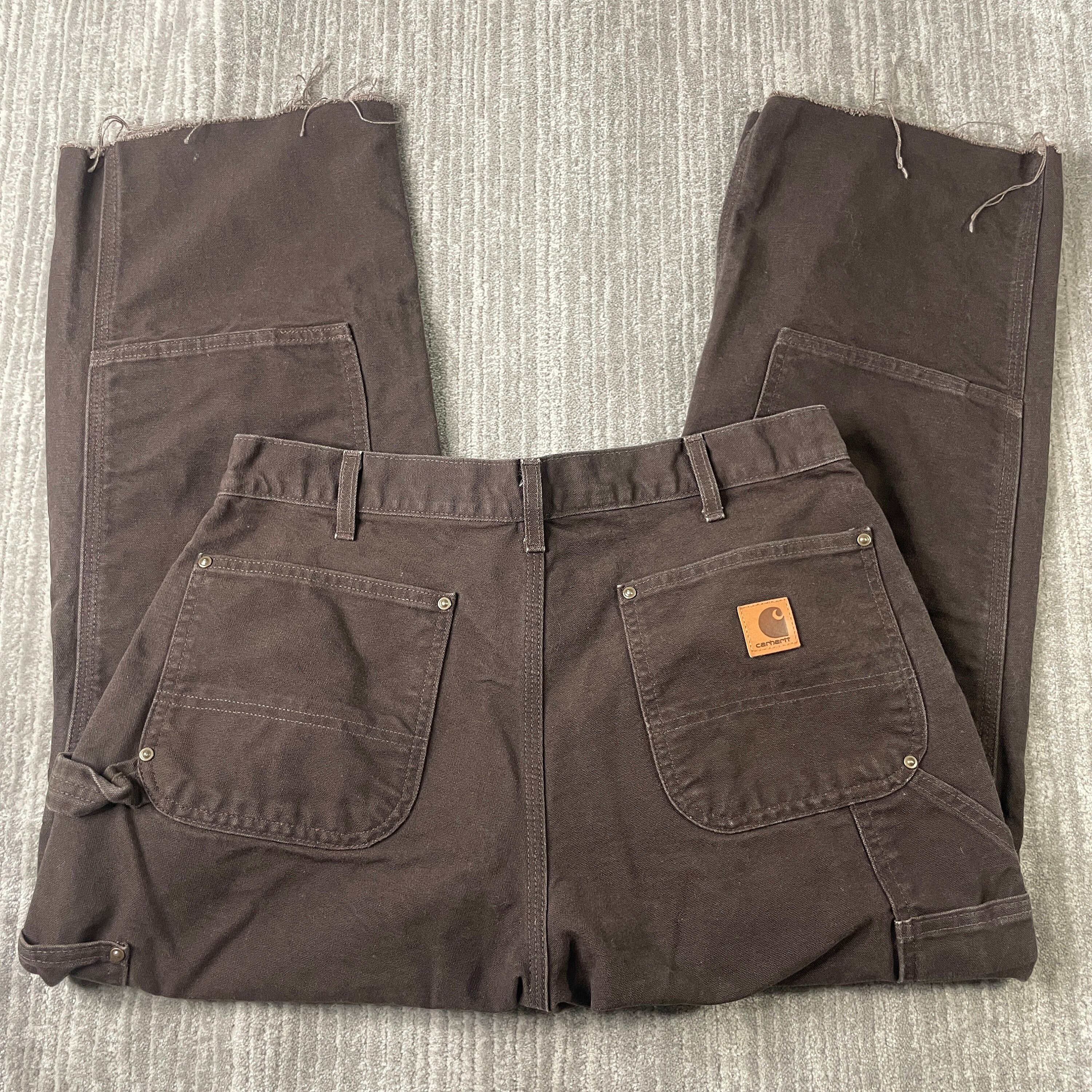 Vintage Carhartt Brown Work Carpenter Pants Size 30x29 – Thrift Sh!t Vintage