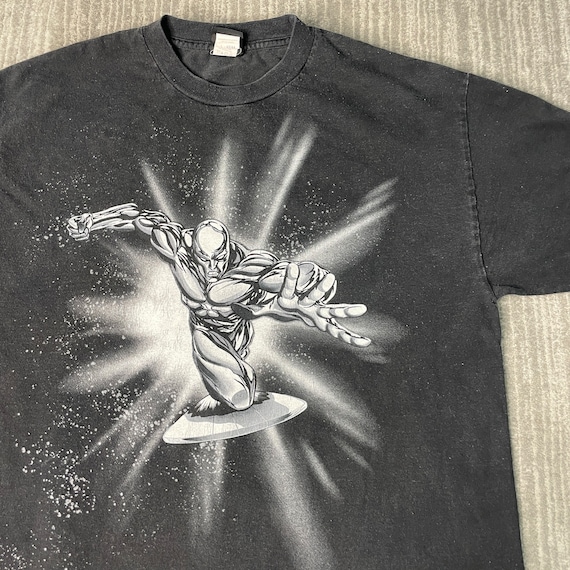 Vintage 2000s Marvel Silver Surfer Super Hero Fan… - image 2