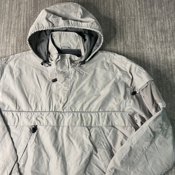 Vintage 2000s Gap Three Pocket Basic Essential Military Style Y2K Aesthetic Streetwear Grey Half Zip up Pullover Hooded Jacket Medium Mens Etsy